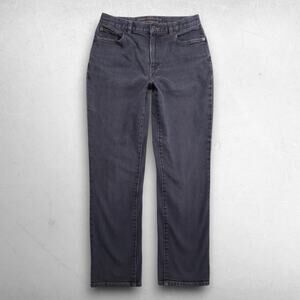 Lauren Jeans Co Straight Leg Jeans Stretch Women 6 Gray Classic